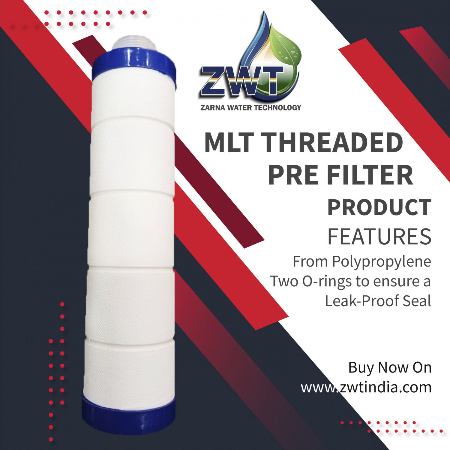 MLT Threaded Pre Filter