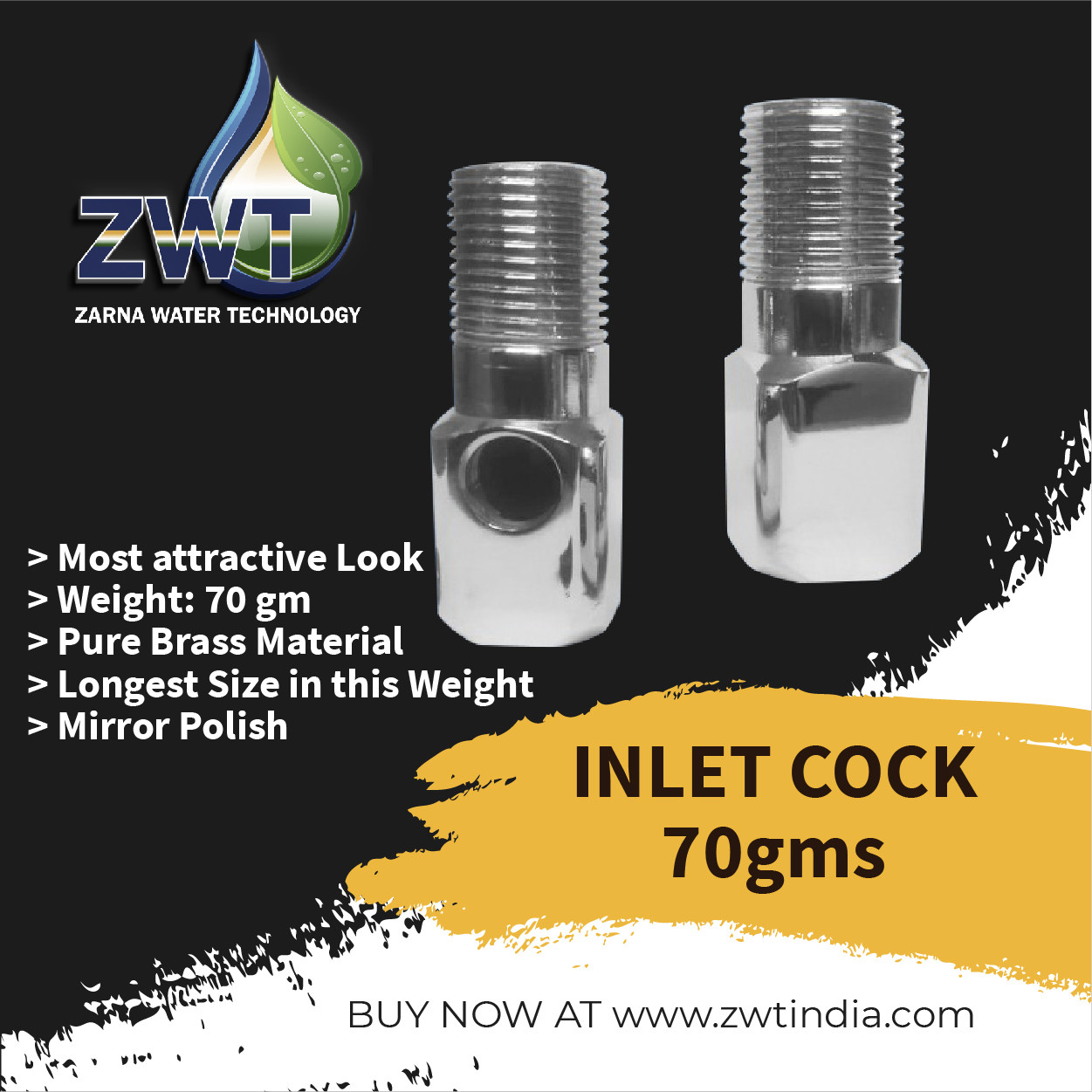 Inlet Cock 70 gms