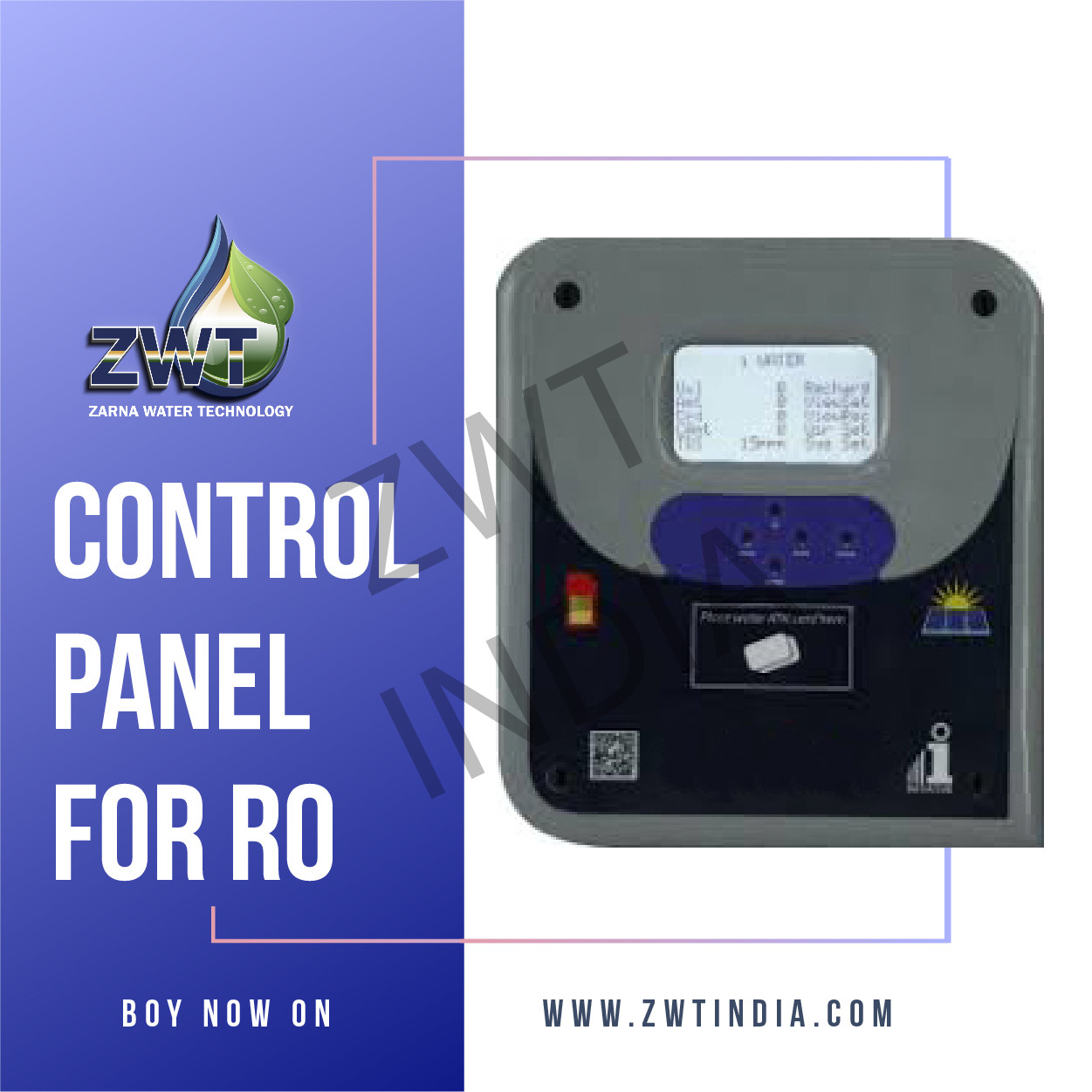 Control Panel For RO high end