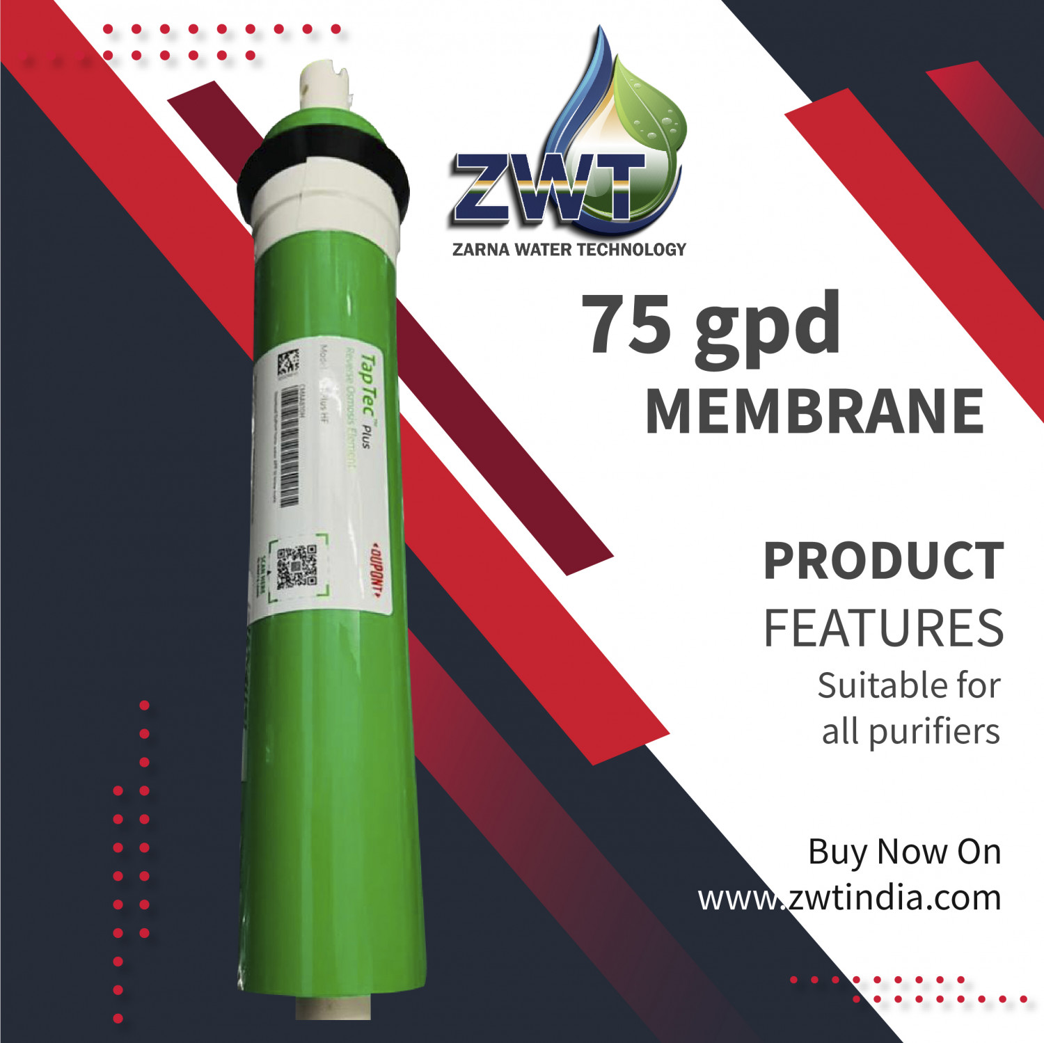 75 GPD ZAP MEMBRANES