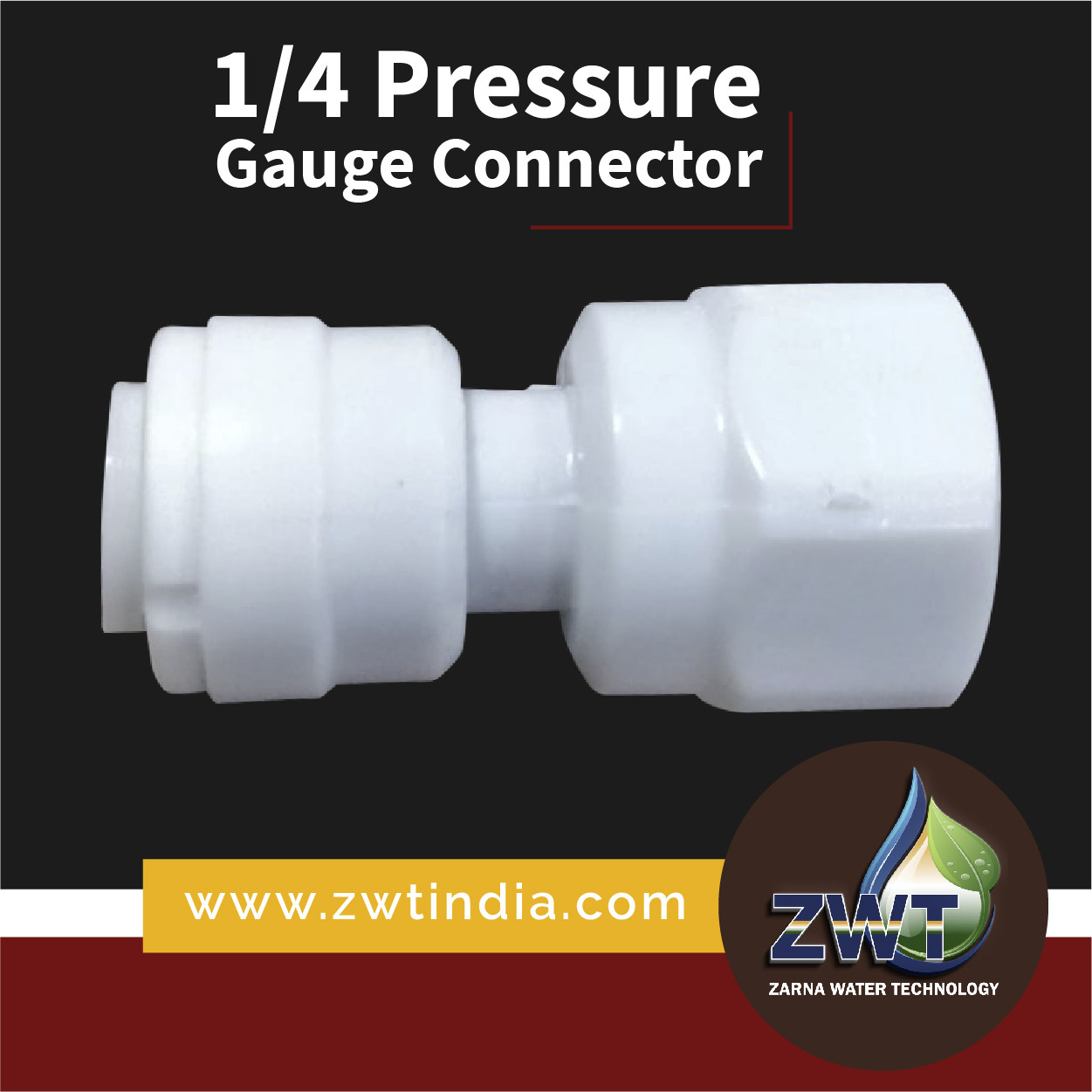 1/4 Pressure Gauge Connector